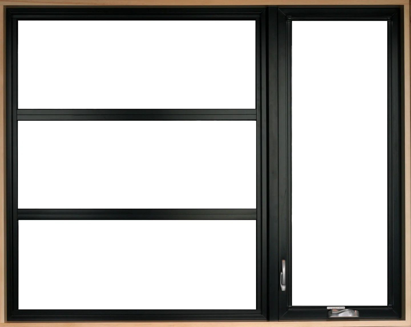 Battant echo PVC/ALU. contemporain, vue 2 sur 2